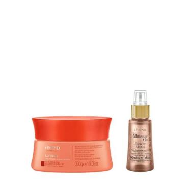 Imagem de Amend Expertise Liso Descomplicado Masc 300ml + Millenar Oil Monói 60m
