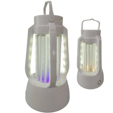 Imagem de Luminaria Repelente Luz Ultravioleta Afasta Mosquito Pernilongo Inseto Mosca USB Bateria Recarregavel Armadilha