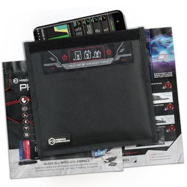 Imagem de Mission Darkness Bolsa Faraday sem janela para telefones // Gaiola Faraday com bloqueio de sinal evita hackers e espionagem de rastreamento, blindagem de dispositivo para forenses digitais militares