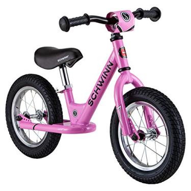 Imagem de Schwinn Bicicleta de equilíbrio infantil, meninos e meninas, serve para crianças de 71 a 96 cm de altura, com rodas de 30 cm, treinamento de ciclista iniciante, rosa