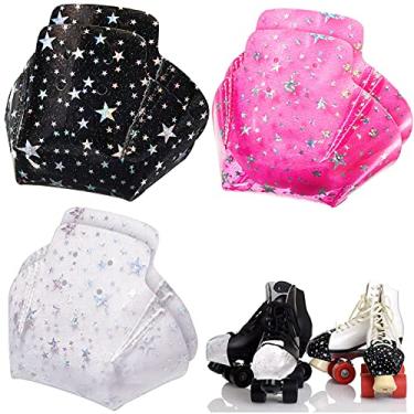 Imagem de 6 protetores protetores de bico de PVC para patins de patins, preto, branco, rosa