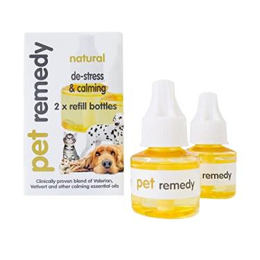 Imagem de Pet Remedy Refil de difusor de encaixe natural desestresse e calmante para gatos e cães 40 ml, pacote com 2