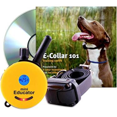 Imagem de Educator Conjunto de TV ET-300: Mini 1/2 Mile E-Collar Coleira de Treinamento Remoto para Cães Plus 101 Off-Leash 4 Sessions Dog Training DVD, Amarelo