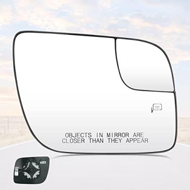 Imagem de Youxmoto Para Ford Explorer 2011-2017 Vidro retrovisor lateral aquecido direito do passageiro, com suporte traseiro, substitui Bb5Z17K707A lado do passageiro (direito) transparente
