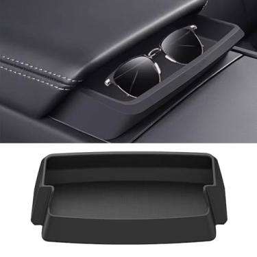 Imagem de STAMOO Caixa de apoio de braço de controle central para óculos Tesla (2016-2024) Model 3 Highland Model Y (2020-2024) caixa de vidro de carro caixão de armazenamento auto peças (para novo modelo 3