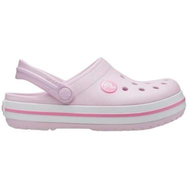 Imagem de Sandalia Crocs Infantil Crocband Clog K 207006-6GD Rosa Claro, Rosa cl