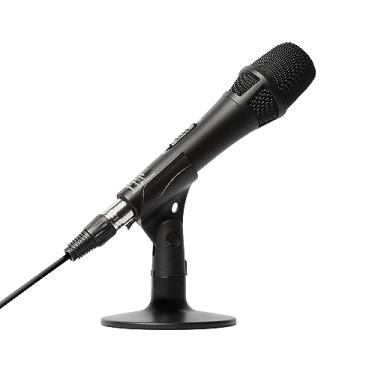 Imagem de Marantz Pro M4U – Microfone condensador USB com interface de áudio, cabo de microfone e suporte de mesa – para projetos de podcast, instrumentos de transmissão e gravação