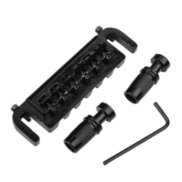 Imagem de DIAO79NI Ponte ajustável envolvente Tailpiece design combo totalmente intocável para Epiphone Les Paul Junior/Special (preto)