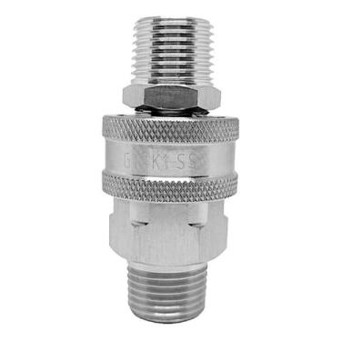 Imagem de Conexão De Engate Rápido Hidraulico 1/2 Modelo Gt-K1 Stanley Steel