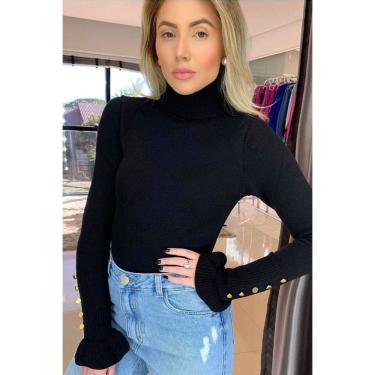Imagem de Blusa Tricot Manga Longa Cacharrel Botões