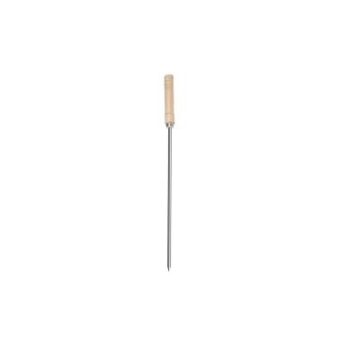Imagem de Espeto Trinchante Simples Inox Cabo Madeira Churrasco 65cm