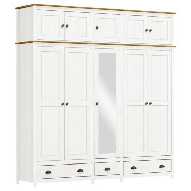 Imagem de Guarda Roupa Casal Topázio 10 Portas e 3 Gavetas com Espelho - Finestra Móveis