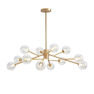 Imagem de Candelador de meados do século 18 luzes Sputnik lustre