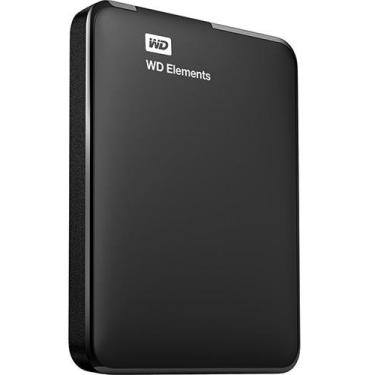 Imagem de HD Externo Portátil 1TB Western Digital Elements - USB 3.0 - WDBUZG0010BBK