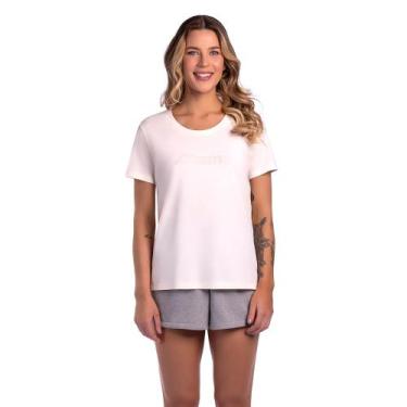 Imagem de Camiseta Feminina Mizuno Basic Run Bird, Branco, M