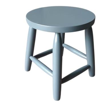 Imagem de Banqueta Banco Banquinho Baixo Manicure Pedicure, Multiuso, Funcional, Prático Leve Assento MDF Cinza