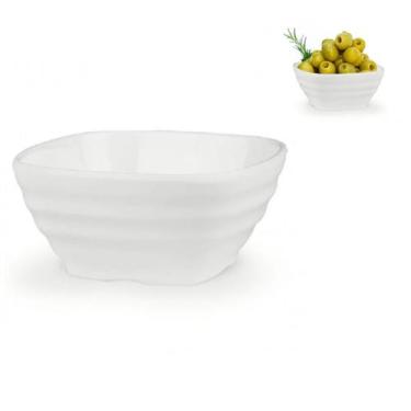 Imagem de 24 Tigelas Quadrada Estriada 225ml em Melamina Finger Food - Best