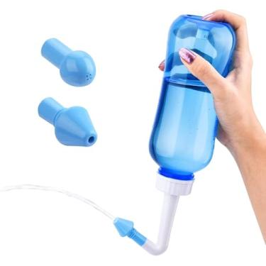 Imagem de Lavador Nasal com Jato Suave – Alívio Imediato da Congestão – Ideal para Rinite, Sinusite e Alergias – Reutilizável, Seguro e Fácil de Usar