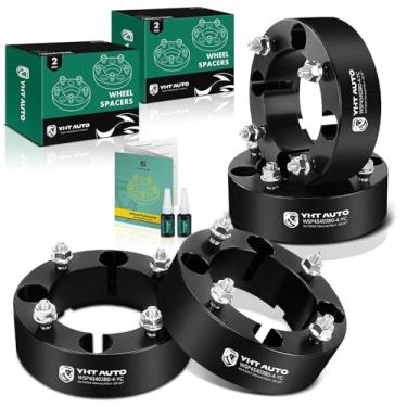 Imagem de YHTAUTO Espaçadores de roda de 4 x 137 mm de 5 cm para Bombardier Outlander, Can-Am Commander, Outlander, Renegade, Kawasaki Bayou, Brute Force, Mule, Prairie Tire Spacers 110 mm, furo central 4