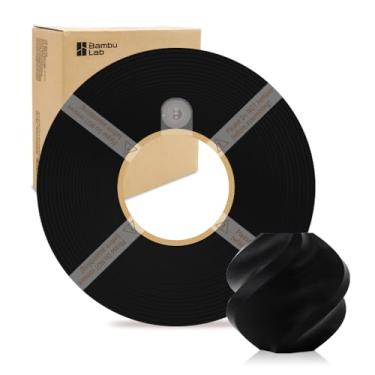 Imagem de Filamento de refil básico PLA 1,75 mm de alta velocidade, fácil de imprimir, ecológico com RFID para Bambu Lab X1, X1C, P1S, P1P, A1, A1 MINI AMS 1KG (2,2 lbs) Exclui carretel +/- 0,03 mm (preto 10101