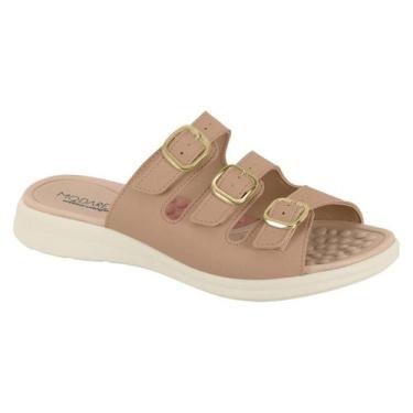 Imagem de Chinelo Feminino Slide Fivelas Modare Ultraconforto 7174122, Nude, 36