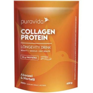 Imagem de Collagen Protein Abacaxi E Hortelã 450g Puravida