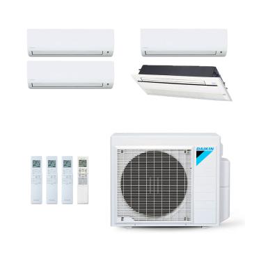 Imagem de Ar-Condicionado Multi Split Inverter Daikin 28.000 (3x Evap HW 9.000 + 1x Evap Cassete 1 Via 18.000) Quente/Frio 220V