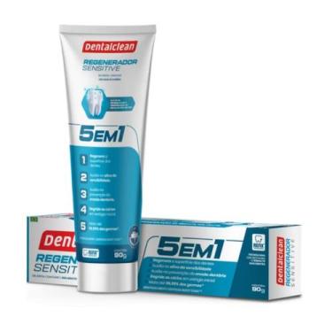 Imagem de Gel Pasta De Dente Sensitive 5 Em 1 Flúor 90g Dentalclean