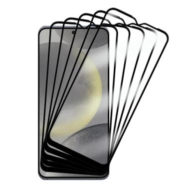 Imagem de Película de Vidro 3D Compatível Samsung Galaxy S24 Plus 6.7 Polegadas, Kit com 5 Unidades, Proteção Total da Tela