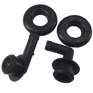 Imagem de DEVMO 53013360AA PCV CCV CONJUNTO DE VÁLVULA DE VÁLVULA DE VÁLVULA DE VENTILHA E AROVELO DE ROUPA PCV CCV 2 cotovelos de válvula de ventilação e 2x ilhós compatíveis com Grand Cherokee TJ Wrangler