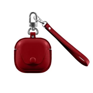 Imagem de Capa para SHOKZ OpenFit 2, capa protetora para fone de ouvido NOUKAJU com cordão à prova de quedas, à prova de arranhões, à prova de choque, capa para SHOKZ OpenFit 2 (vermelho)