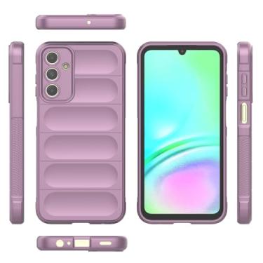 Imagem de Elubugod Capa compatível com Samsung Galaxy A15 4G, TPU para celular macia compatível com Samsung SM-A155F/DSN Galaxy A15 4G / SM-A155M/DS SM-A155P SM-A155R capa roxa