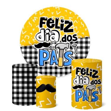 Imagem de Trio Capas Cilindro + Painel Redondo Dia dos Pais (K1PAI0028)