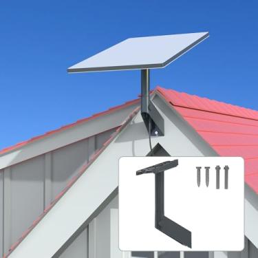 Imagem de TIUIHU Suporte Starlink, Suporte De Parede Curto Starlink Ajustável, Adaptador De Tubo Starlink Para Starlink Gen 3 (V3)/Starlink Mini, Suporte De Teto Starlink