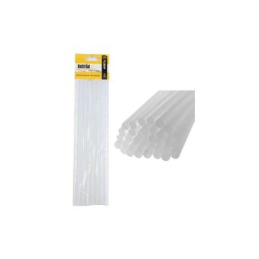 Imagem de Refil Bastão para Cola Quente 7 Un - Ferramenta Certa, Branco