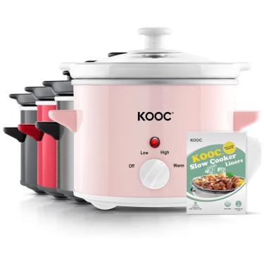 Imagem de Panela Elétrica Multifuncional 1.8L, Aço Inoxidável, 600W, 110V, KOOC, Rosa