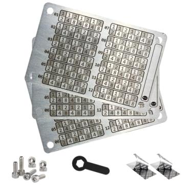 Imagem de Conjunto de 03 Carteiras (cold wallet) para Criptomoedas, Aço Inox, capacidade de 24 palavras por placa, gravado a laser nas duas faces