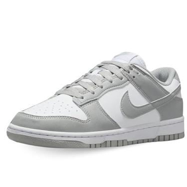 Imagem de Nike Dunk Low Next Nature Tênis feminino (DD1873-113, branco/cinza fumê claro), Branco/cinza claro fumê, 37