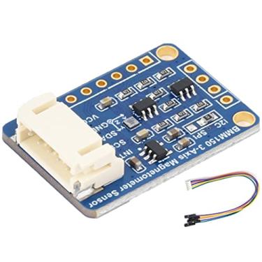 Imagem de waveshare BMM150 Sensor magnético de 3 eixos, sensor de bússola digital, medição de campo magnético, interface I2C/SPI, suporte Raspberry Pi/Raspberry Pi Pico/Ardu/ESP32
