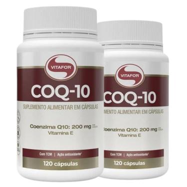 Imagem de kit Coenzima Q10 200mg (120 Caps) Vitafor 2 unidades