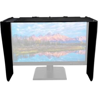 Imagem de Guarda-sol Para Computador De Mesa, Monitor Sunhood, 29-34 Polegadas Ajustável, Capuz De Monitor De Vídeo Portátil Sunshade Sunhood, Proteção De Privacidade, Capa De Tela Para Pc, Para Escr