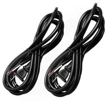 Imagem de AGUNION Cabo De Alimentação Reposição, Polarizado Com 2 Pinos, Calibre 16, 2,4 M, Extensão Ponta Aberta, Para Ferramentas, Furadeira, Serra, Esmerilhadeira E Lixadeira (2 Peças)