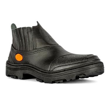 Imagem de Bota de Segurança Preta, Couro, Antiderrapante, Proteção contra Impactos e Perfurações, Numeração 37-44 (Preto, BR, Adulto, Numérico, 39)