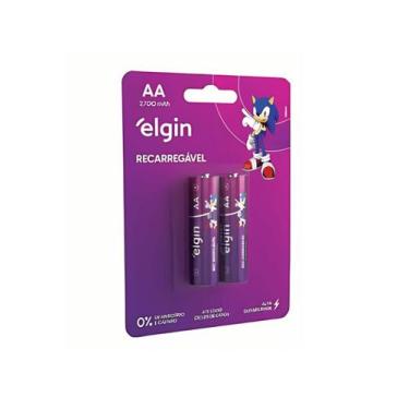 Imagem de Pilha recarregavel Elgin AA 2700mAh blister Com 4, 4