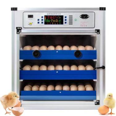 Imagem de Incubadora De Ovos De Galinha com viragem automática de ovos e controle de umidade,tela digital LED,máquina de incubação de aves para incubação de galinhas, patos,gansos e pássaros