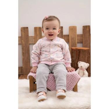 Imagem de Conjunto Bebê Menina Paraiso C/ Jaqueta Dupla Inverno 14652