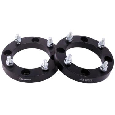 Imagem de VLAOSCHI Adaptadores de roda quadriciclo forjados 4x137 a 4x156 preto 1 polegada com pinos de 12 x 1,5 compatível com Kawasaki Can-Am Bombardier 4 terminais 4/137 a 4/156 para Outlander Commander