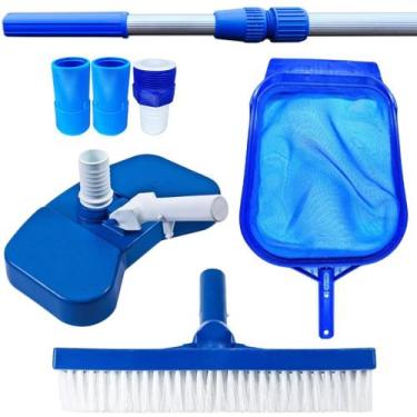 Imagem de Kit Limpeza Compacto Para Limpeza De Piscina Cabo De 2 Metro - Shopneg