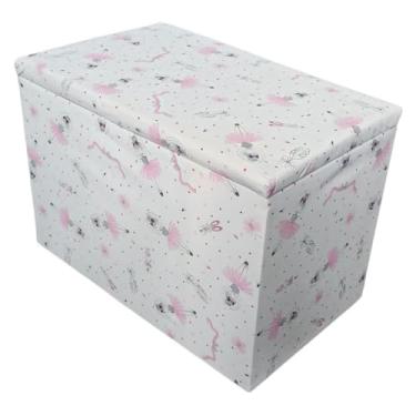 Imagem de Puff Baú Infantil Guarda Brinquedos(BAILARINAS)