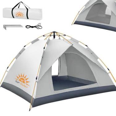 Imagem de Barraca de Camping 2-3 Pessoas Impermeável Automática com Mosquiteiro (Bege)